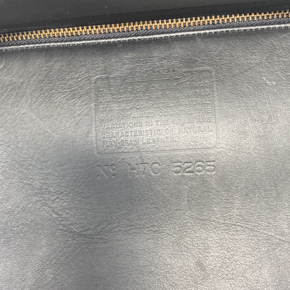COACH Vintage Black Leather Lexington Briefcase Messenger Bag #5265 - Picture 11 of 14